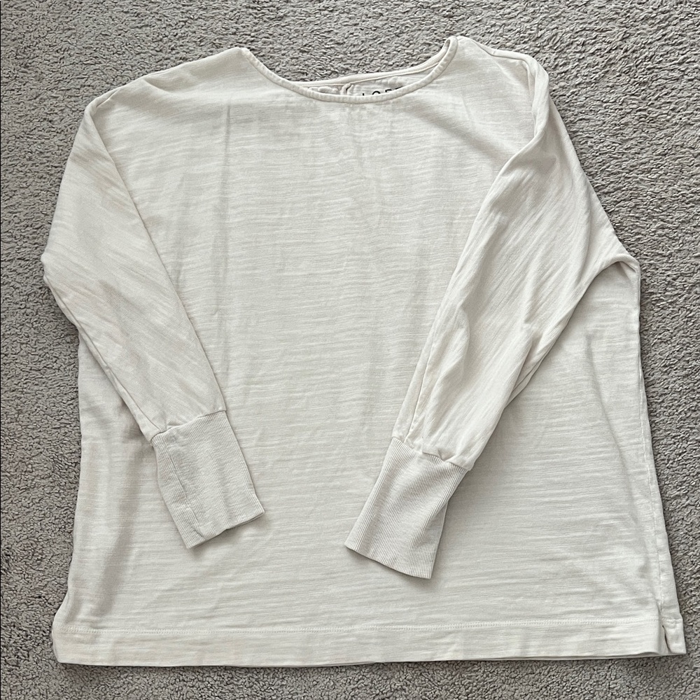 Women's Cream Long Sleeve Top
